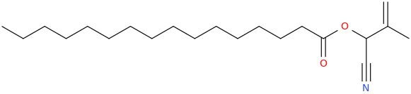 (1 cyano 2 methylprop 2 enyl) hexadecanoate